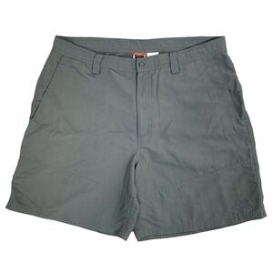 The North Face Nylon Carpenter Shorts Men's 38" Utility Gray Green Hiking 7" Ins